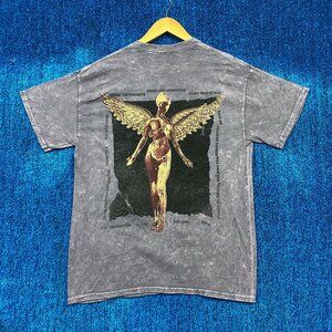 Nirvana In Utero Album Art & Track-listing Grunge Band Tee M